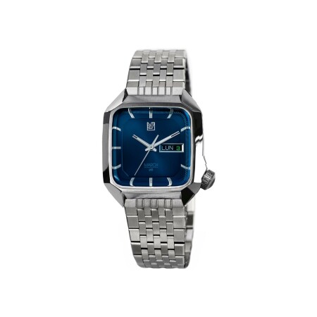 Montre March LA.B AM2 ELECTRIQUE 39 MM - OCEAN - Acier Brossé 7 maillons Plat