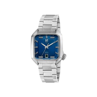 Montre March LA.B AM2 Automatique  - Navy - Acier Brossé 3 Maillons