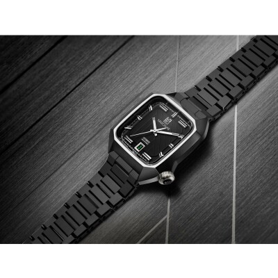 Montre March LA.B AM2 Automatique - Ultimate - Acier Brossé 3 maillons DLC Noir