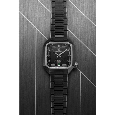 Montre March LA.B AM2 Automatique - Ultimate - Acier Brossé 3 maillons DLC Noir