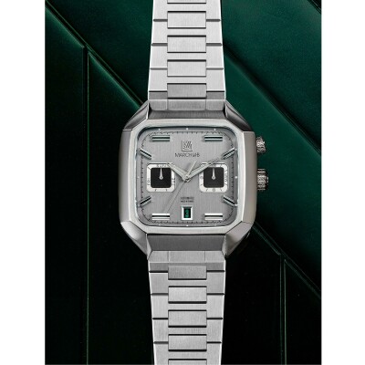 Montre MARCH LA.B AM2 CALENDAR Automatique - Double - Acier Brossé 3 Maillons