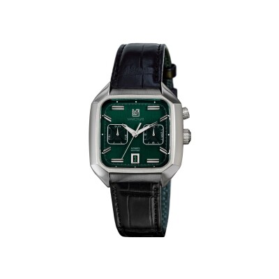 Montre March LA.B AM2 Calendar Automatique - Grall - Alligator Noir