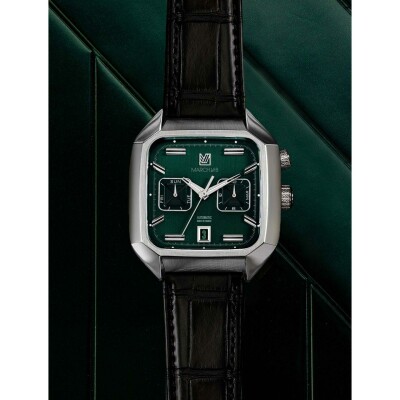 Montre MARCH LA.B AM2 CALENDAR Automatique - Grall - Alligator Noir