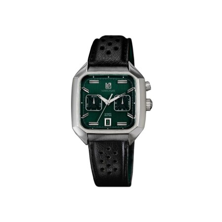 Montre March LA.B AM2 CALENDAR AUTOMATIQUE 41 MM - GRALL - Buffle Perforé Noir