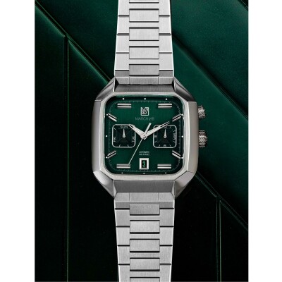 Montre MARCH LA.B AM2 CALENDAR Automatique - Grall - Acier Brossé 3 Maillons