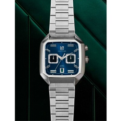 Montre MARCH LA.B AM2 CALENDAR Automatique - Ocean - Acier Brossé 3 Maillons