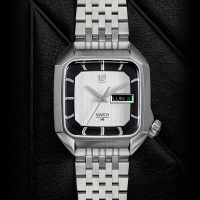 Montre MARCH LA.B AM2 Electrique - Double - Acier Brossé 7 Maillons