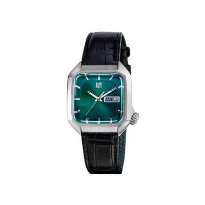 Montre March LA.B AM2 Electrique - Forest - Alligator Noir