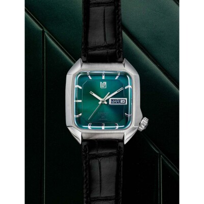 Montre March LA.B AM2 Electrique - Forest - Alligator Noir