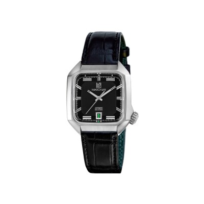 Montre March LA.B AM2 Slim Automatique - Black - Alligator Noir
