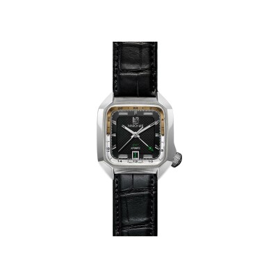 Montre March LA.B AM2 SLIM GMT Automatique - Empire - Alligator Noir