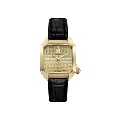 Montre MARCH LA.B AM2 XS Mécanique - Golden Hour - Alligator Noir