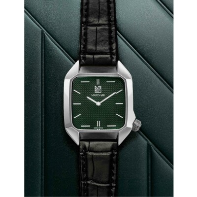Montre MARCH LA.B AM2 XS Mécanique - Grall - Alligator Noir