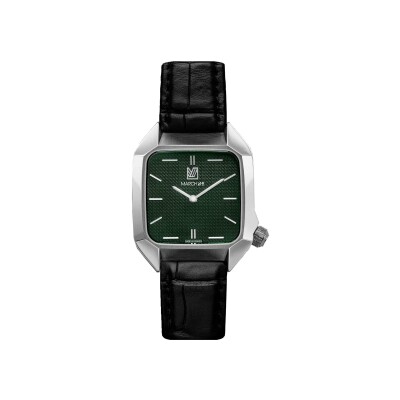 Montre MARCH LA.B AM2 XS Mécanique - Grall - Alligator Noir