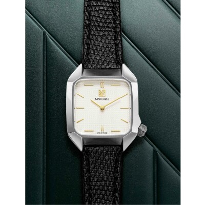 Montre MARCH LA.B AM2 XS Mécanique - Shelter - Lézard Noir