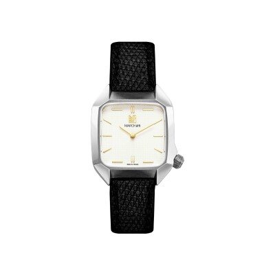Montre MARCH LA.B AM2 XS Mécanique - Shelter - Lézard Noir