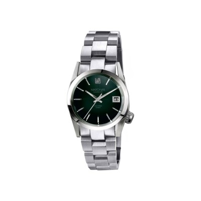 Montre March LA.B AM69 AUTOMATIQUE 36 MM - GRALL - Acier Brossé 3 Maillons