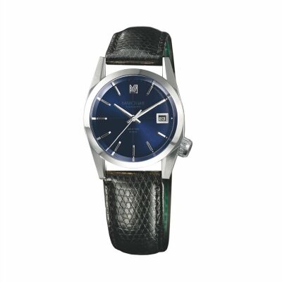 Montre March LA.B AM69 AUTOMATIQUE 36 MM - NAVY - Lézard Noir