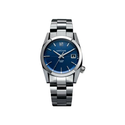 Montre March LA.B AM69 Automatique - Navy - Acier brossé 3 maillons 