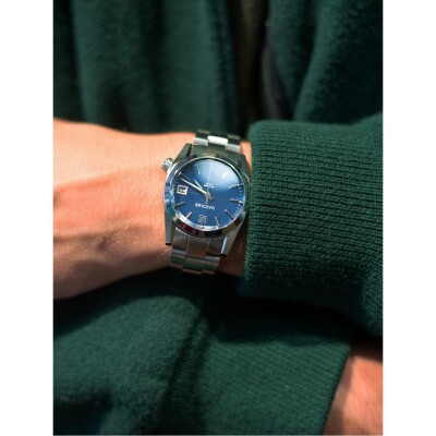 Montre March LA.B AM69 Automatique - Navy - Acier brossé 3 maillons 