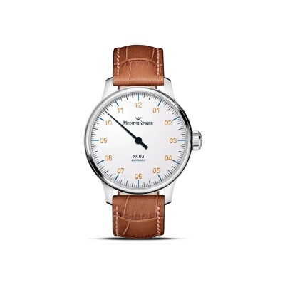 Montre MeisterSinger Classic No.03 - Blanc