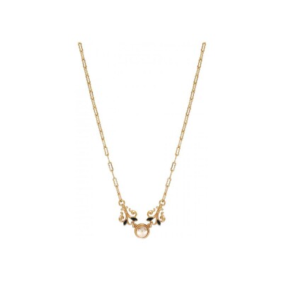 Collier Satellite Amelita en métal doré à l'or fin et résine