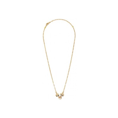 Collier Satellite Amelita en métal doré à l'or fin et résine