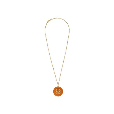 Collier Satellite Amelita en métal doré à l'or fin et résine