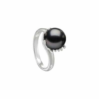 Bague Jourdan Bijoux Diane en argent et hématite