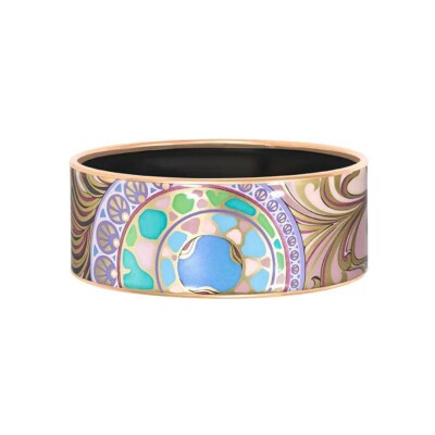 Bracelet Cerclé Donna FREYWILLE Hommage à Alphonse Mucha en email et or rose