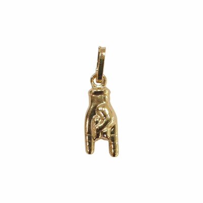 Pendentif main or 18k