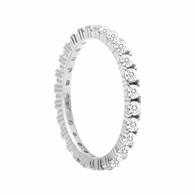 Bague PDPaola Aisha Naomi Silver en argent et oxydes de zirconium, taille 50