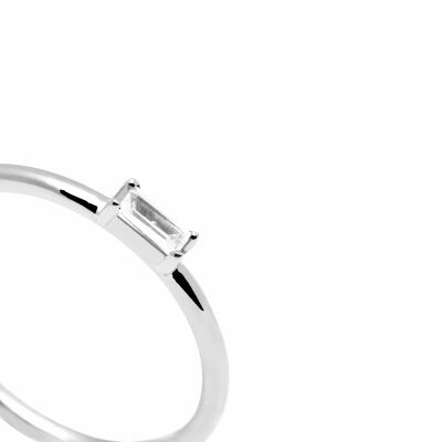 Bague PDPaola Aisha Amani Silver en argent et oxydes de zirconium, taille 54