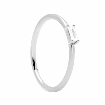 Bague PDPaola Aisha Amani Silver en argent et oxydes de zirconium, taille 54