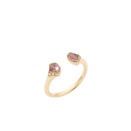 Bague Barth Monte-Carlo Ocean beauty en or rose, saphirs et diamants