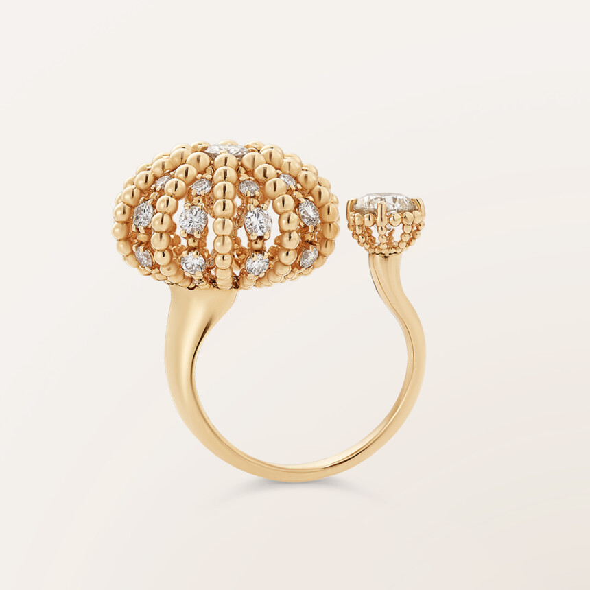 Barth Monte-Carlo Oursin ring, rose gold and diamonds