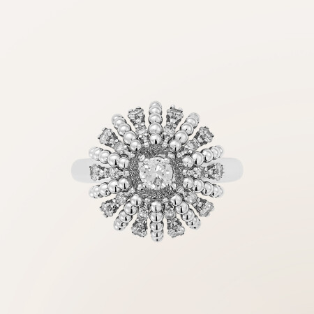 Bague  Barth Monte-Carlo Oursin en or blanc et diamants