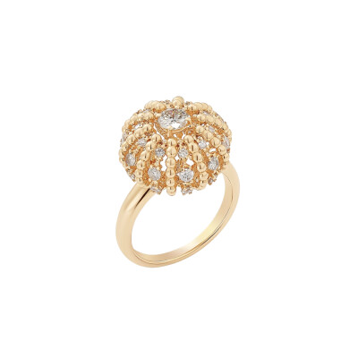 Barth Monte-Carlo Oursin ring, rose gold and diamonds