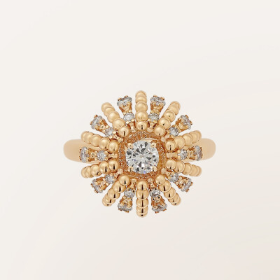 Barth Monte-Carlo Oursin ring, rose gold and diamonds