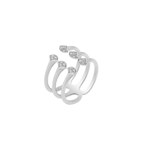 Bague Barth Monte-Carlo Ocean beauty en or blanc et diamants