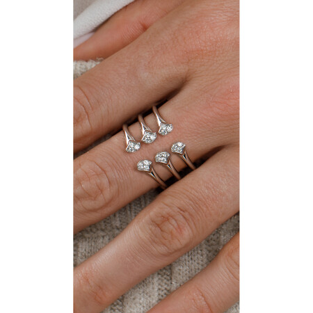 Bague Barth Monte-Carlo Ocean beauty en or blanc et diamants