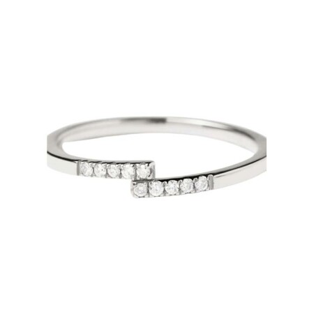 Bague PDPaola en or blanc et diamants de laboratoire