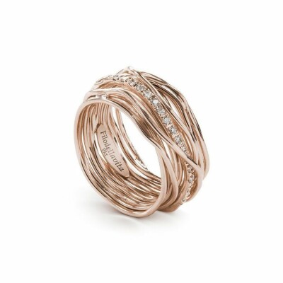 Bague Filodellavita en or rose et diamants
