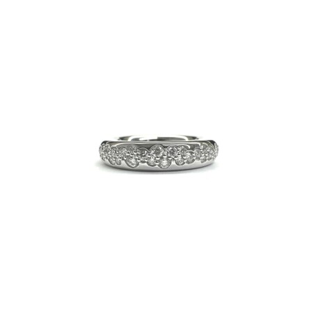 Bague Isabelle Barrier en or blanc et diamants de 0.59ct, taille 56