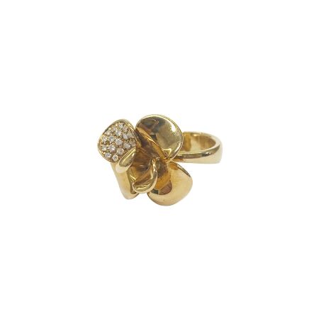 Bague Isabelle Barrier en or jaune et diamants, taille 50