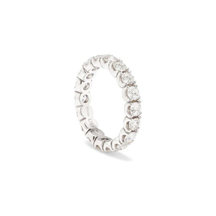 Bague en or blanc et diamant