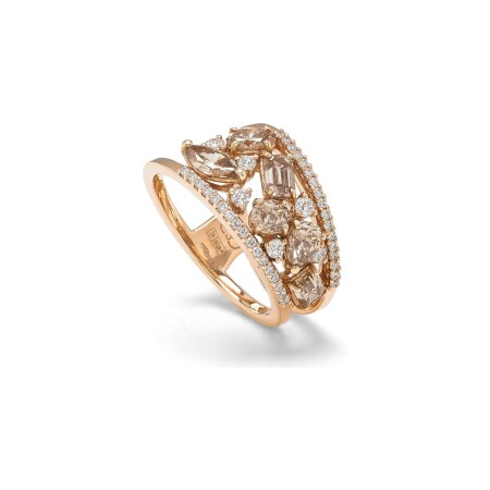 Bague  Diana en or rose et diamant