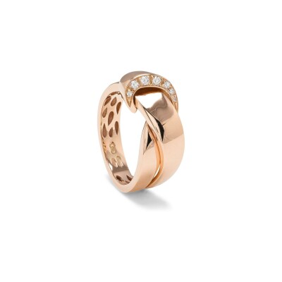 Bague Futura en or rose et diamant