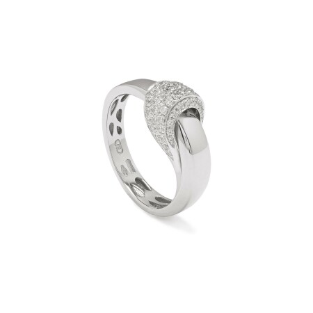 Bague en or blanc et diamant