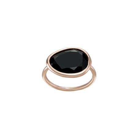 Bague Luna B en or rose et onyx